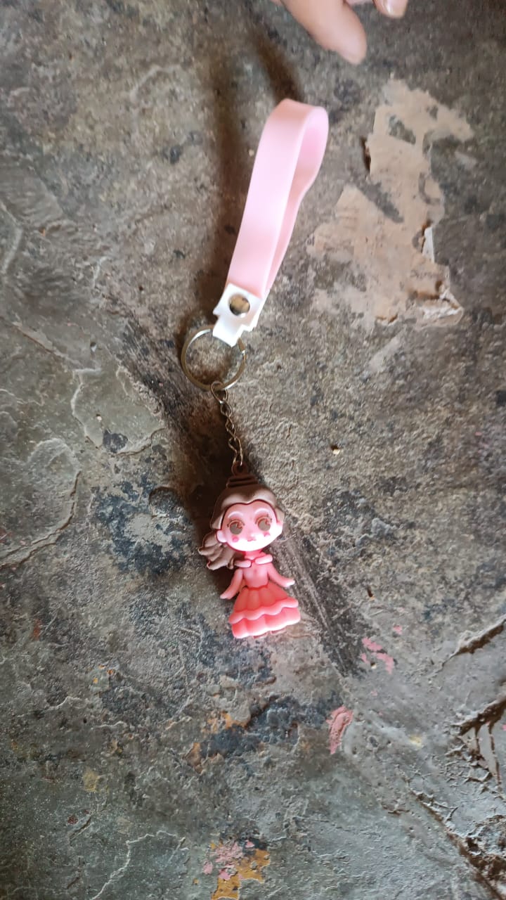 Cute Cartoon Silicone 3D Key Chain with Metal Hook & Strap (Pack of 1 / Mix Design) Cute Cartoon Silicone 3D Key Chain with Metal Hook & Strap (Pack of 1 / Mix Design)